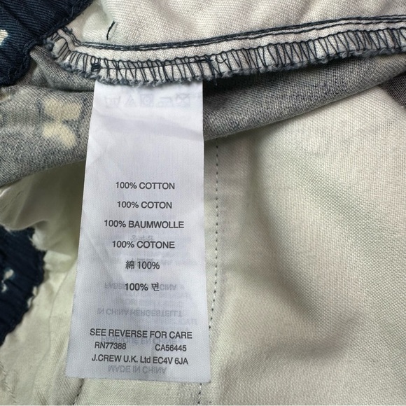 J. Crew Women's Faded Adire Shorts Size 12 - Picture 7 of 8